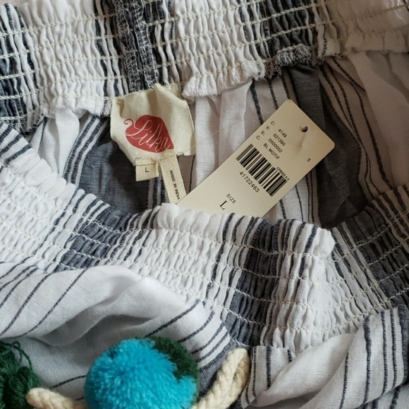 NWT ANTHROPOLOGIE Lilka Pom Bell Sleeve Crop LARGE TAP - Picture 6 of 6